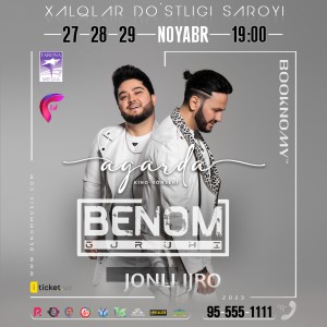 Benom Guruhidan "Agarda" jonli ijrodagi kino-konsert dasturini taqdim etadi!